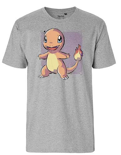 Fire Lizard - Fire Lizar, pocket, monster, gaming - Fairtrade T-Shirt