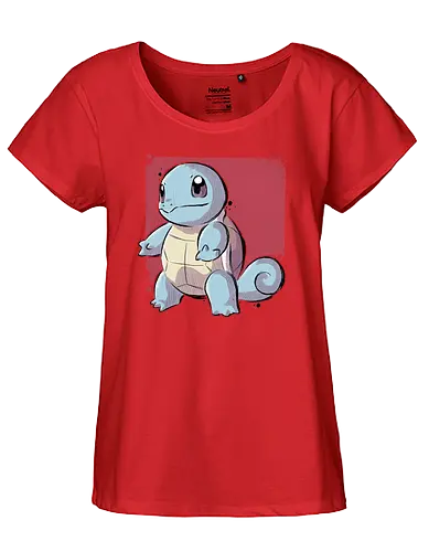 Water Turtle - pocket, gaming, monster, turtle - Fairtrade Girl Shirt