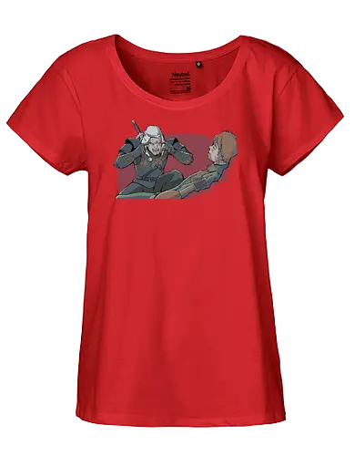 Think Jaskier think - tv, mashup, meme, Think, Invincible, witcher, Jaskier, Witcher - Fairtrade Girl Shirt