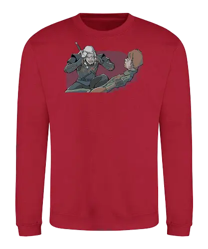 Think Jaskier think - tv, mashup, meme, Think, Invincible, witcher, Jaskier, Witcher - Sweatshirt