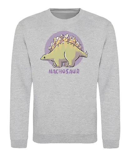 Nachosaur - nachos, dino, Stegosaurus, Snacks - Sweatshirt
