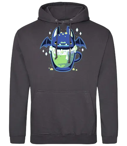 Cute Bat Drink - bat, cute, kawaii, drink, food, horror, halloween - Standard Hoodie