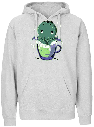 Cute Sea Monster Drink - cute, kawaii, drink, cthulhu - Fairtrade Hoodie