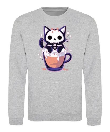 Cute Cat Drink - cute, cat, kawaii, katze, neko, drink - Sweatshirt