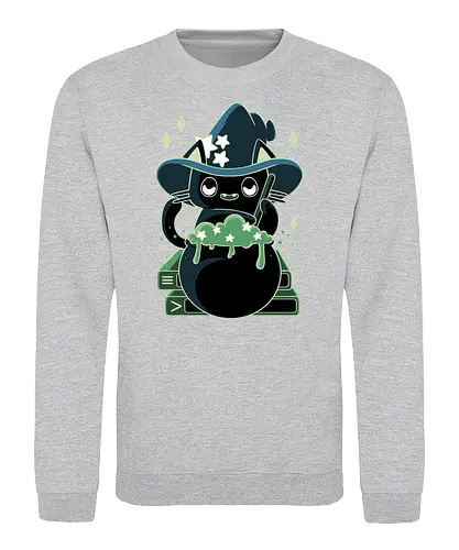 Witch Cat - cat, katze, hexe, witch, Spoopy, halloween - Sweatshirt