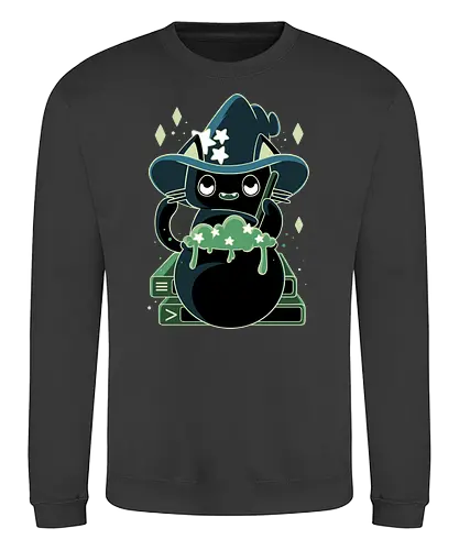 Witch Cat - cat, katze, hexe, witch, Spoopy, halloween - Sweatshirt
