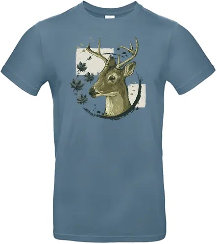 Deer Painting - deer, hirsch, reh, wald, forest, herbst, autumn - Standard T-Shirt