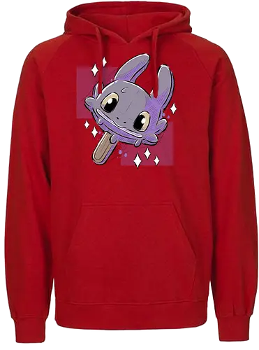 Dragon Cream - ice, summer, snack, dragon, cute, icecream - Fairtrade Hoodie
