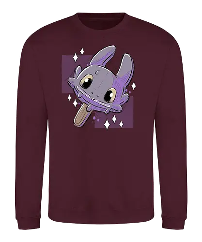 Dragon Cream - ice, summer, snack, dragon, cute, icecream - Sweatshirt