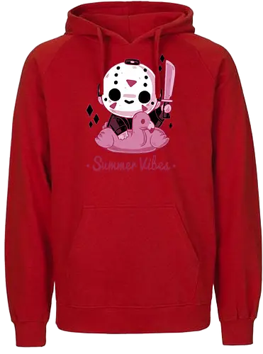 Creepy Summer Vibes - cute, horror, jason, holidays, summer - Fairtrade Hoodie