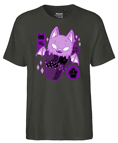Bat Cream - bat, fledermaus, eis, summer, icecream - Fairtrade T-Shirt