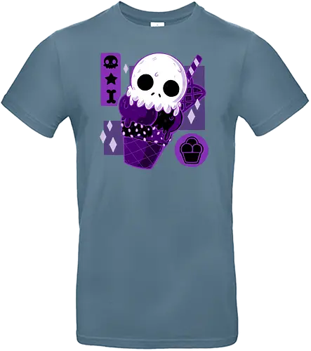 Skull Cream - eis, skull, schädel, summer, icecream - Standard T-Shirt