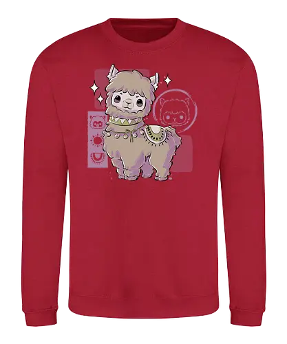 Cute Alpaca - alpaca, llama, lama, cute, Alpaka - Sweatshirt