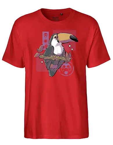 Cute Toucan - bird, birb, toucan, tukan, cute - Fairtrade T-Shirt