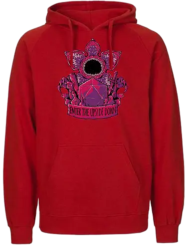 Enter The Upside Down - stranger, Upside down, monster, wpon - Fairtrade Hoodie