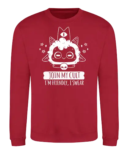 Join My Cult - cult, Lamb, gaming, Lamm - Sweatshirt