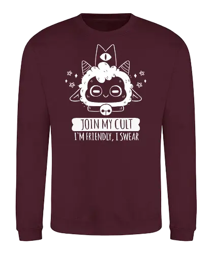Join My Cult - cult, Lamb, gaming, Lamm - Sweatshirt