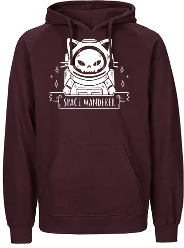 Space Wanderer - space, astronaut, katze, cat - Fairtrade Hoodie