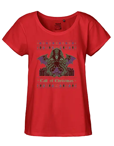 A Lovecraft Christmas - christmas, weihnachten, cthulhu, lovecraft, Ugly swter - Fairtrade Girl Shirt