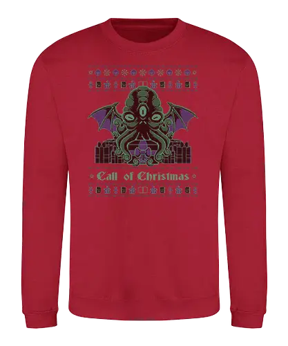 A Lovecraft Christmas - christmas, weihnachten, cthulhu, lovecraft, Ugly swter - Sweatshirt