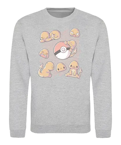 More Fire - pocket, monster, fire, starter - Sweatshirt
