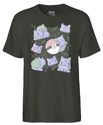 More Grass - pocket, monster, starter, grass - Fairtrade T-Shirt