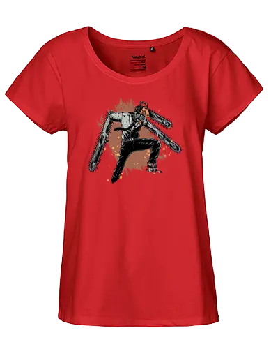 Denji - chainsaw, man, Denji, anime, manga - Fairtrade Girl Shirt