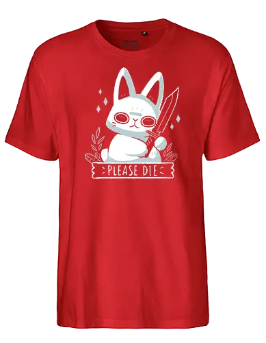 Please Die - bunny, Statement - Fairtrade T-Shirt