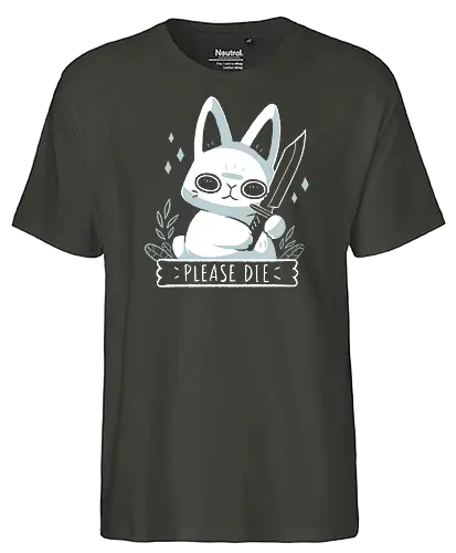 Please Die - bunny, Statement - Fairtrade T-Shirt