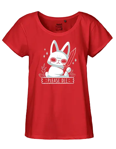 Please Die - bunny, Statement - Fairtrade Girl Shirt