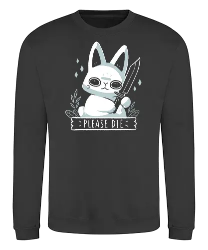 Please Die - bunny, Statement - Sweatshirt