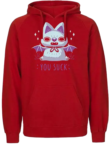 You Suck - bat, vampir, vampire - Fairtrade Hoodie
