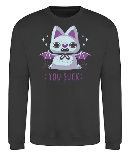 You Suck - bat, vampir, vampire - Sweatshirt