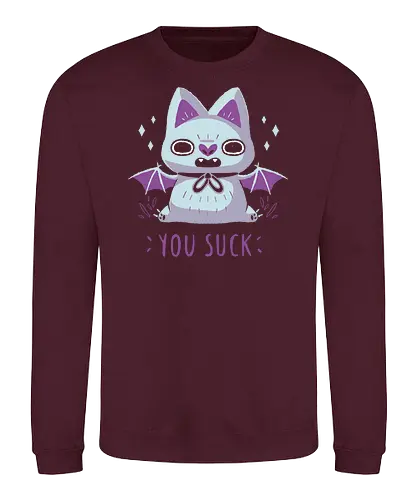 You Suck - bat, vampir, vampire - Sweatshirt