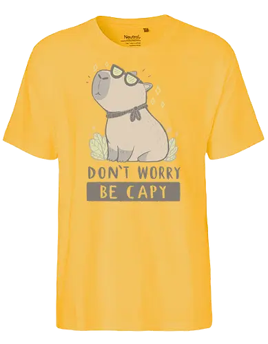 Be Capy - Capybara, be happy, cute - Fairtrade T-Shirt