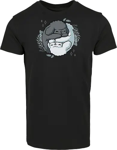Poodle Yin Yang - dogs, Poodle, Pudel, Yin Yang, Taoism - Hausmarke Shirt