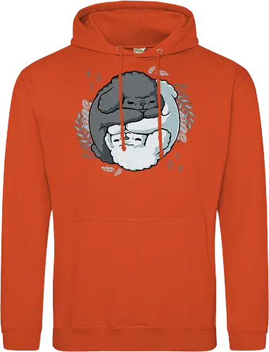 Poodle Yin Yang - dogs, Poodle, Pudel, Yin Yang, Taoism - Standard Hoodie