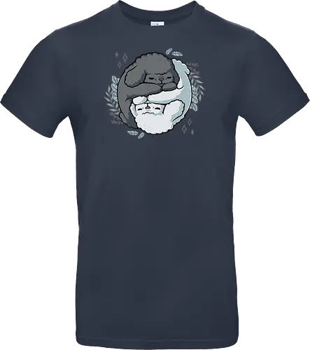 Poodle Yin Yang - dogs, Poodle, Pudel, Yin Yang, Taoism - Standard T-Shirt