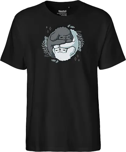 Poodle Yin Yang - dogs, Poodle, Pudel, Yin Yang, Taoism - Fairtrade T-Shirt