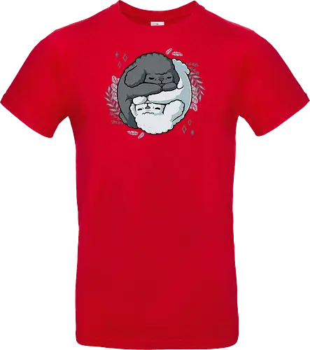 Poodle Yin Yang - dogs, Poodle, Pudel, Yin Yang, Taoism - Standard T-Shirt