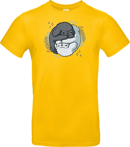 Poodle Yin Yang - dogs, Poodle, Pudel, Yin Yang, Taoism - Standard T-Shirt