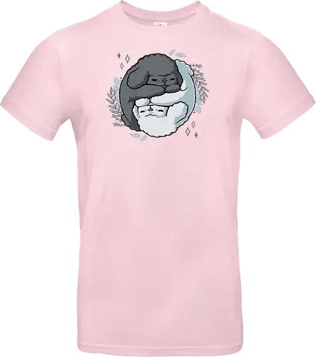 Poodle Yin Yang - dogs, Poodle, Pudel, Yin Yang, Taoism - Standard T-Shirt