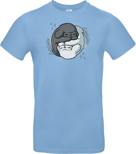 Poodle Yin Yang - dogs, Poodle, Pudel, Yin Yang, Taoism - Standard T-Shirt