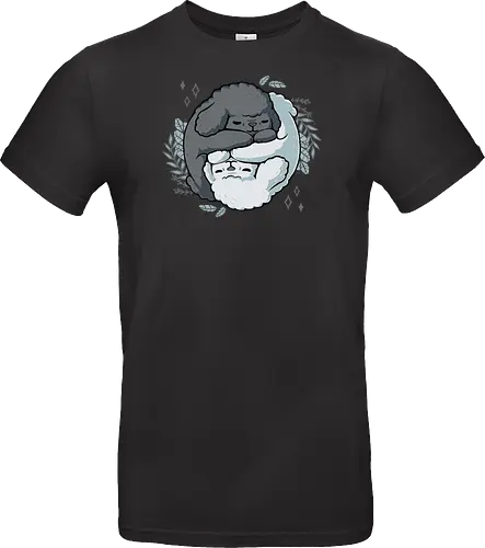 Poodle Yin Yang - dogs, Poodle, Pudel, Yin Yang, Taoism - Standard T-Shirt