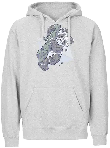 Paper Panda - panda, bär, cute, Geometry, br - Fairtrade Hoodie