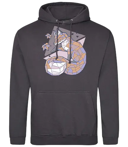 Paper Fox - fuchs, fox, Geometry, cute - Standard Hoodie