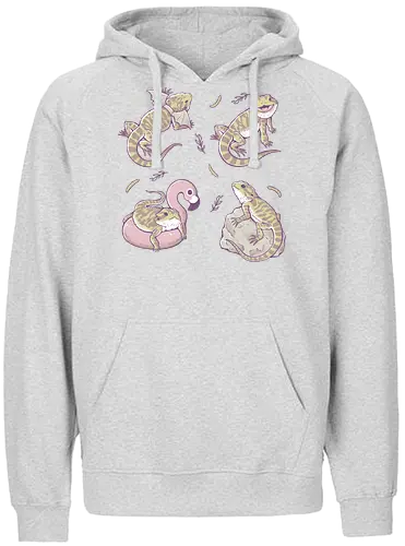 More Bearded Dragons - bartagame, Agame, cute, pet, Bearded Dragon - Fairtrade Hoodie