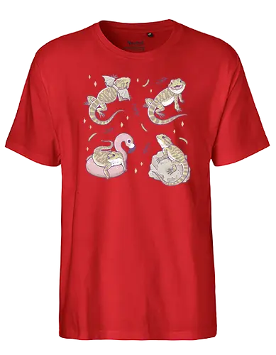 More Bearded Dragons - bartagame, Agame, cute, pet, Bearded Dragon - Fairtrade T-Shirt