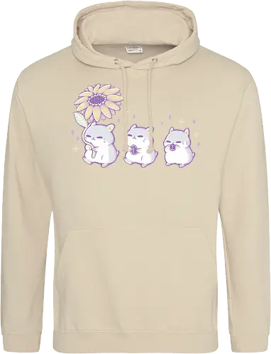 Cute Hamsters with Sunflower