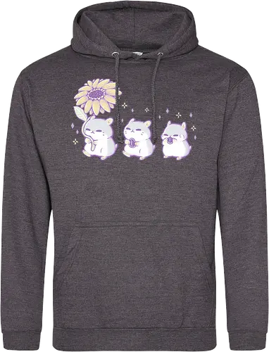 Cute Hamsters with Sunflower